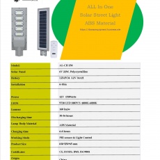 Solar street light 30watts abs.