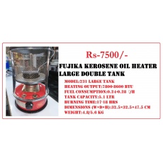 Kerosene oil heater fujika large tank d-t.