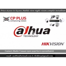 Hikvision, dahua & cp plus at click network bahawalpur.