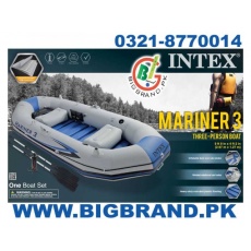 Intex mariner 3 inflatable boat set in karachi with oars - t.